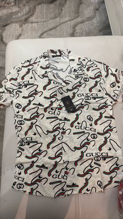 Print Button-Up Short Sleeve Shirt
