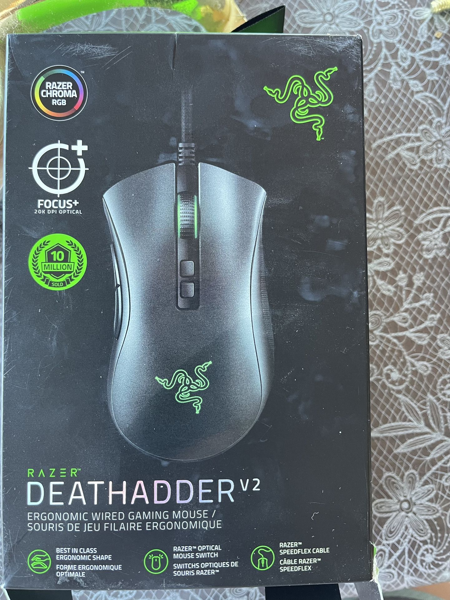 New/ Razer DeathAdder V2 Gaming Mouse for PC