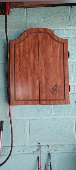 Vintage- 1995 Marlboro country  store dartboard cabinet
