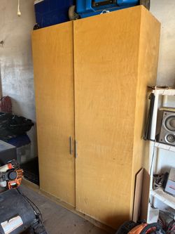 Wood closet