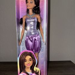 Barbie Doll Sequined Purple Dress
