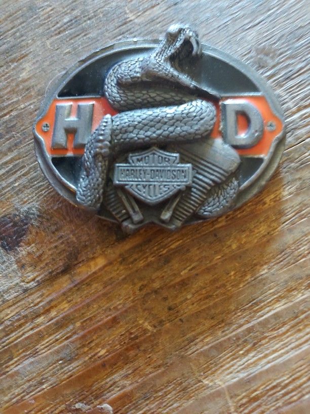 Vintage 1990 Harley-Davidson Motorcycles Belt Buckle
