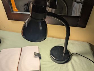 Black Gooseneck Desk Lamp Adjustable Reading Light Office Workspace Bedside