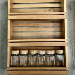 Small Wooden Hanging Rack/Shelf