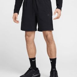 Nike Tech Woven Shorts Casual Lounge HQ0470-010 Black Men's Size Large