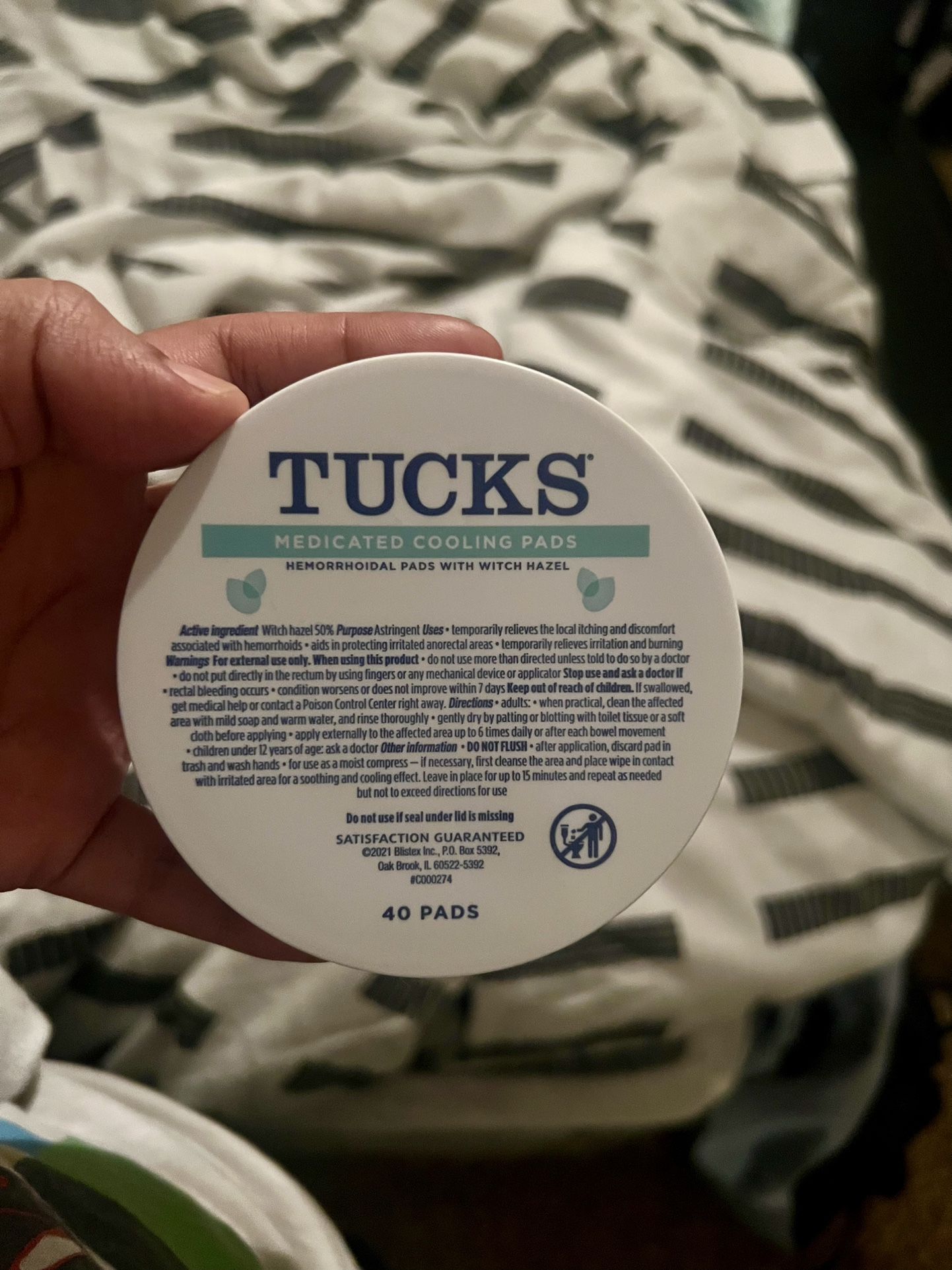 Tucks Medicated Cooling Pads 