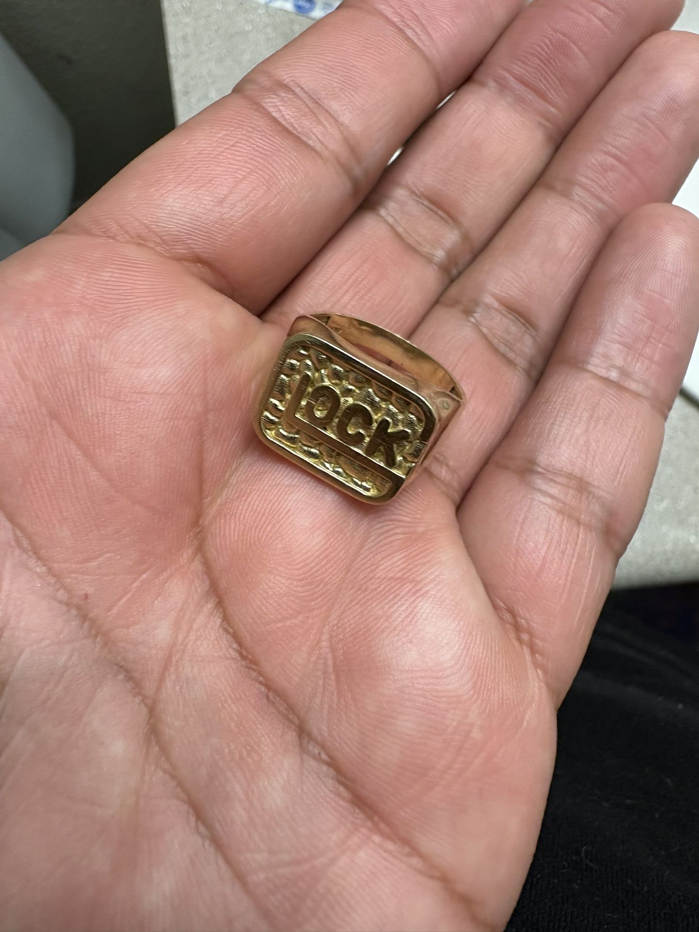 Gold Glock Ring