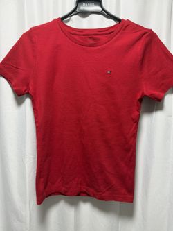 Authentic Tommy Hilfiger Essential Red Short Sleeve Tee