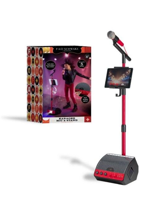 FAO Schwarz Light-Up Karaoke Mic & Stand