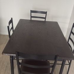 Small table and 4 chairs