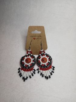 Blazer colors Hand Beaded Earrings