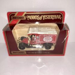 MATCHBOX MODELS OF YESTERYEAR 1:38 1910 RENAULT TYPE AG - T TUNNOCK BAKER - Y-25