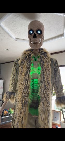 Life-Size Animated Halloween Skeleton Decoration