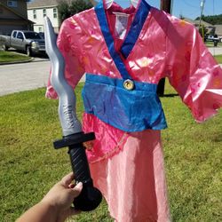 Mulan With Accessory Costume