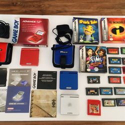 Gameboy Advance SP consoles and games 