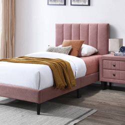 Twin Bed Frame And Nightstand 