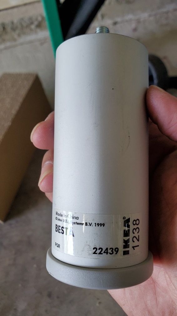 Ikea Besta 1238 cylinder legs