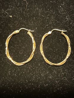 14k yellow gold Hoop earrings