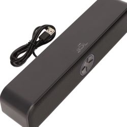 USB Computer Speaker, Stylish Stereo Computer Speaker RGB Effect 2 Channel Noise for Desktop Computers