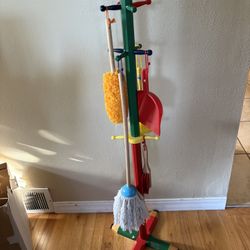 Wooden Kids Cleaning Toy Set