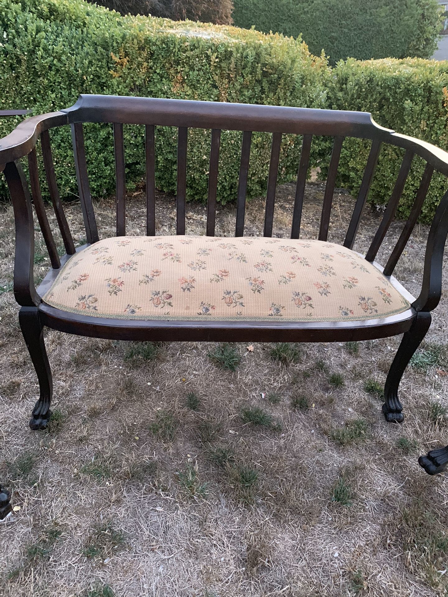 Antique setee (setee, chair, rockers )