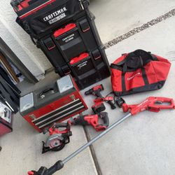 Craftsman Tools And Tool Box Lot 