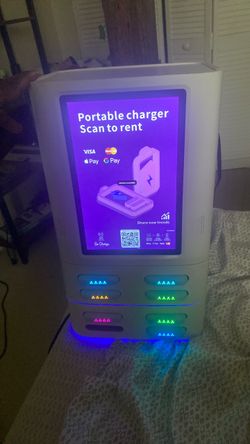 Portable charger rental station