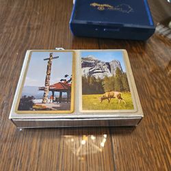 Congress 2 Deck Vintage Playing Cards Outdoor Scenes 