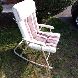 Folding Rocking Chair Set 