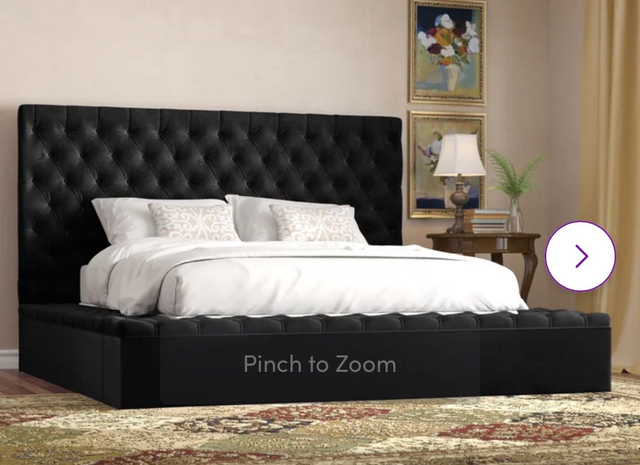 King Bed frame With Mattress