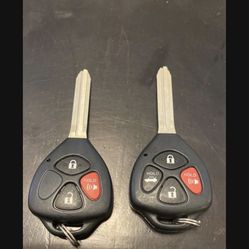 Llave Con Control Remoto Para Carros Toyota