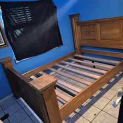 Sturdy Queen Wood Bed Frame