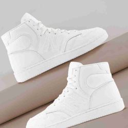 Size 7 - New Balance 480 High Triple White
