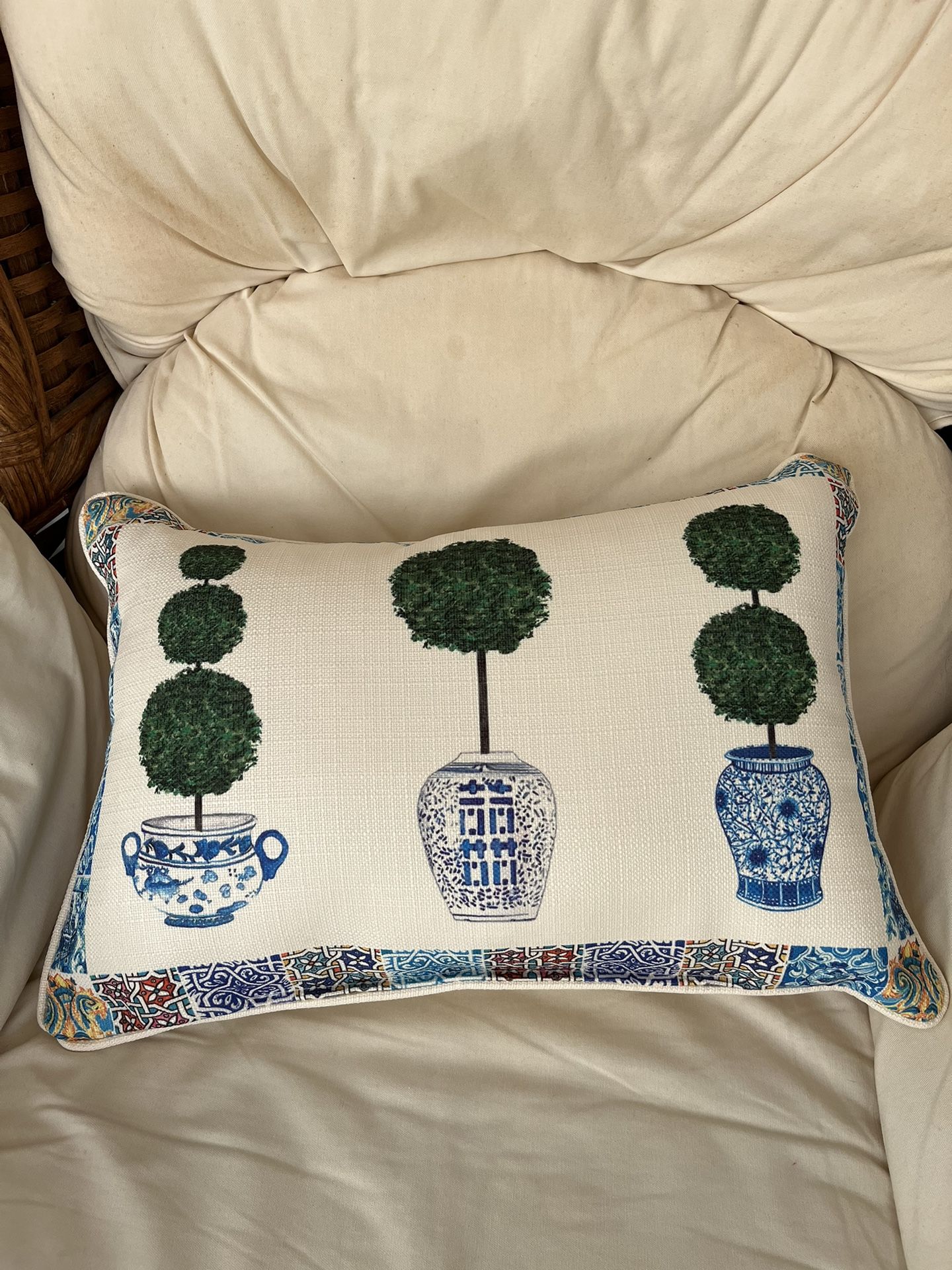 brand new topiary pillow