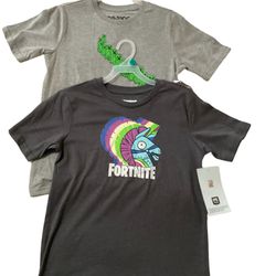 Bundle New Boys T-shirts Fortnite & Minecraft, L(10/12)