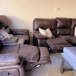  Couch, Loveseat, and Recliners 