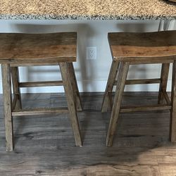 2 Brown Stools