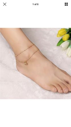 Double Layer Gold Bells Anklet