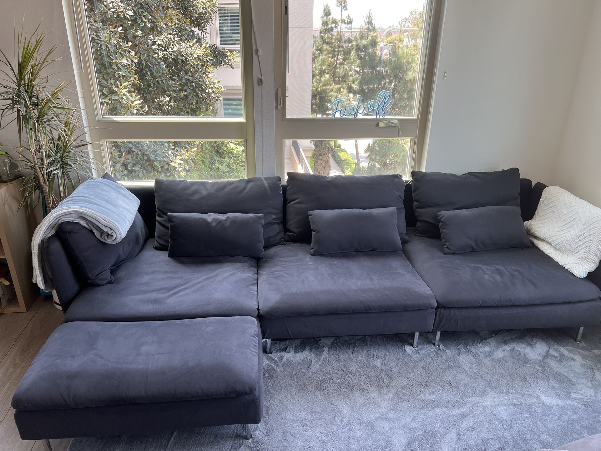 L Couch Sofa Grey