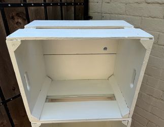 Vintage Rustic Wooden Shabby Chic Crate for Decor Planter, Storage