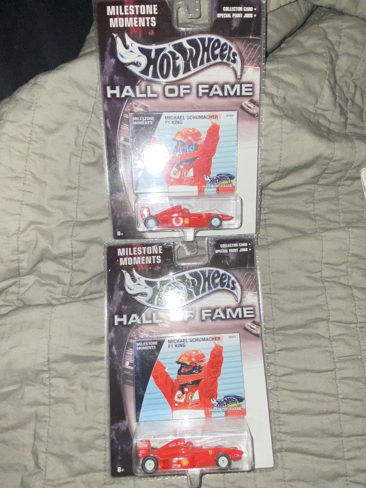 2004 Hot Wheels Hall of Fame Milestone Moments Michael Schumacher F1 Racer Red
