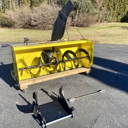 Like New John Deere 44” Wide Snowblower Attachment for Tractor