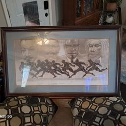 African American art print titled "Runnin' Out of Time" by artist Roderick Vines. 