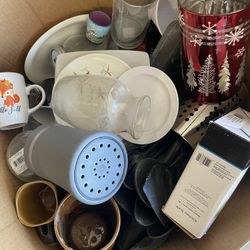 Cups mugs mason jars plates