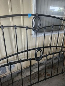 Black bed frame