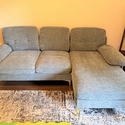 Convertible Sectional Sofa Couch, L-Shaped Couch with Reversible Chaise Lounge