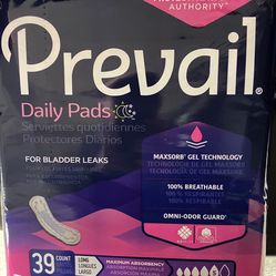 Special Price For Brand NEW  3- Case(12 Boxes)Off Prevail Daily Bladder  Control Pads 