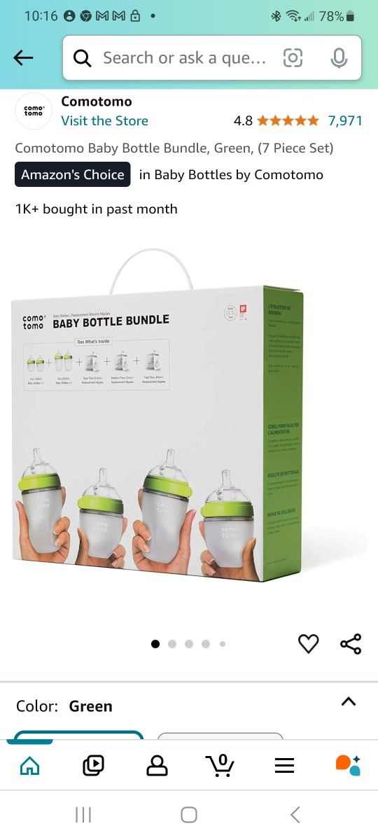 Como Tomo Baby Bottle Bundle