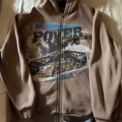 Oversized NASCAR zip up hoodie size M