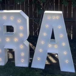 GRAD Light Up marquee Letters For SALE